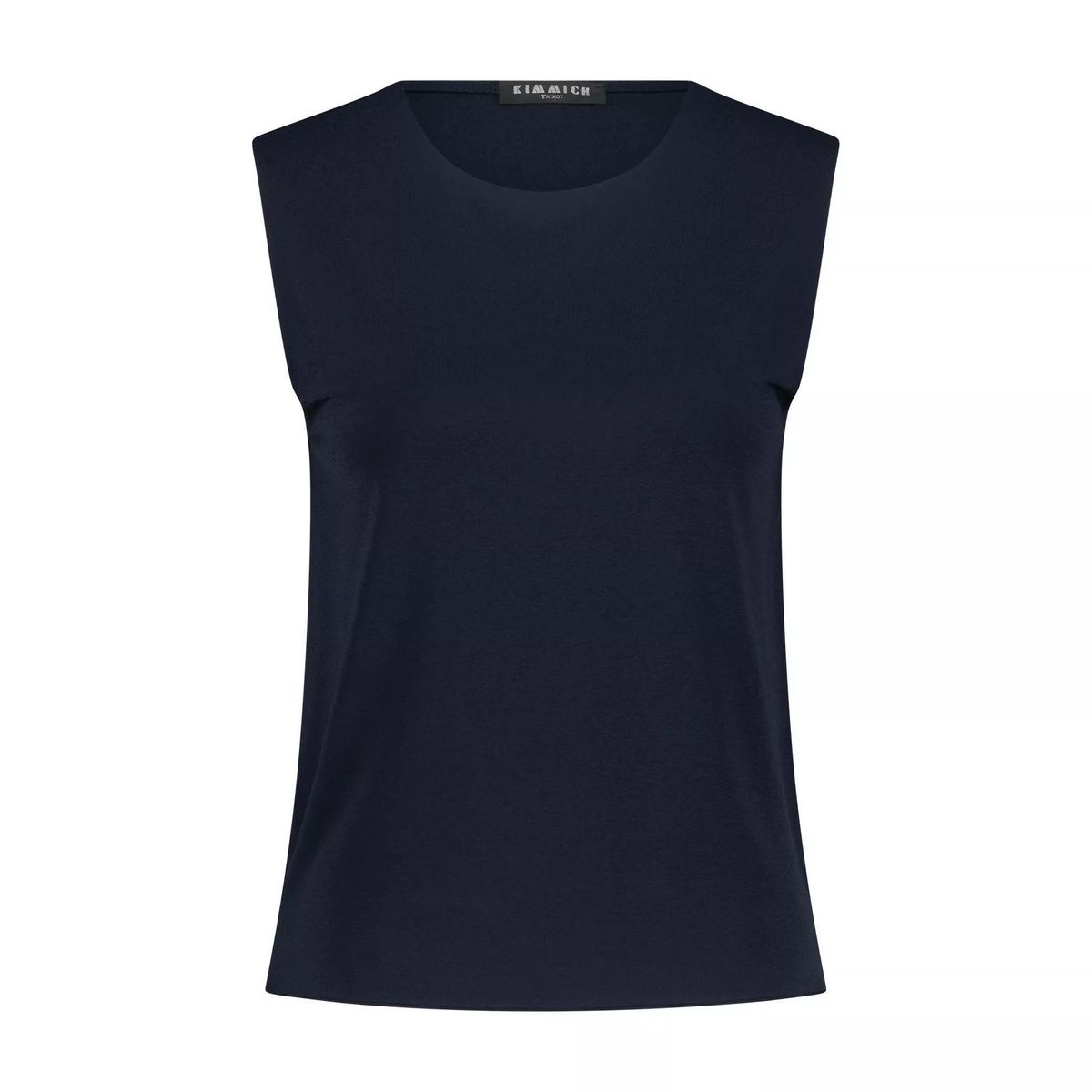 Ärmelloses Rundhals-Crêpe-Top