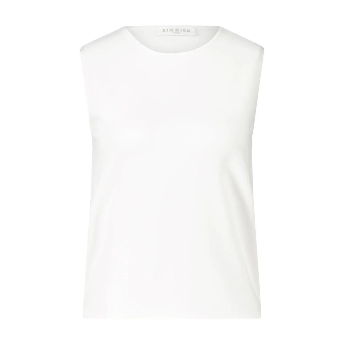 Ärmelloses Rundhals-Crêpe-Top