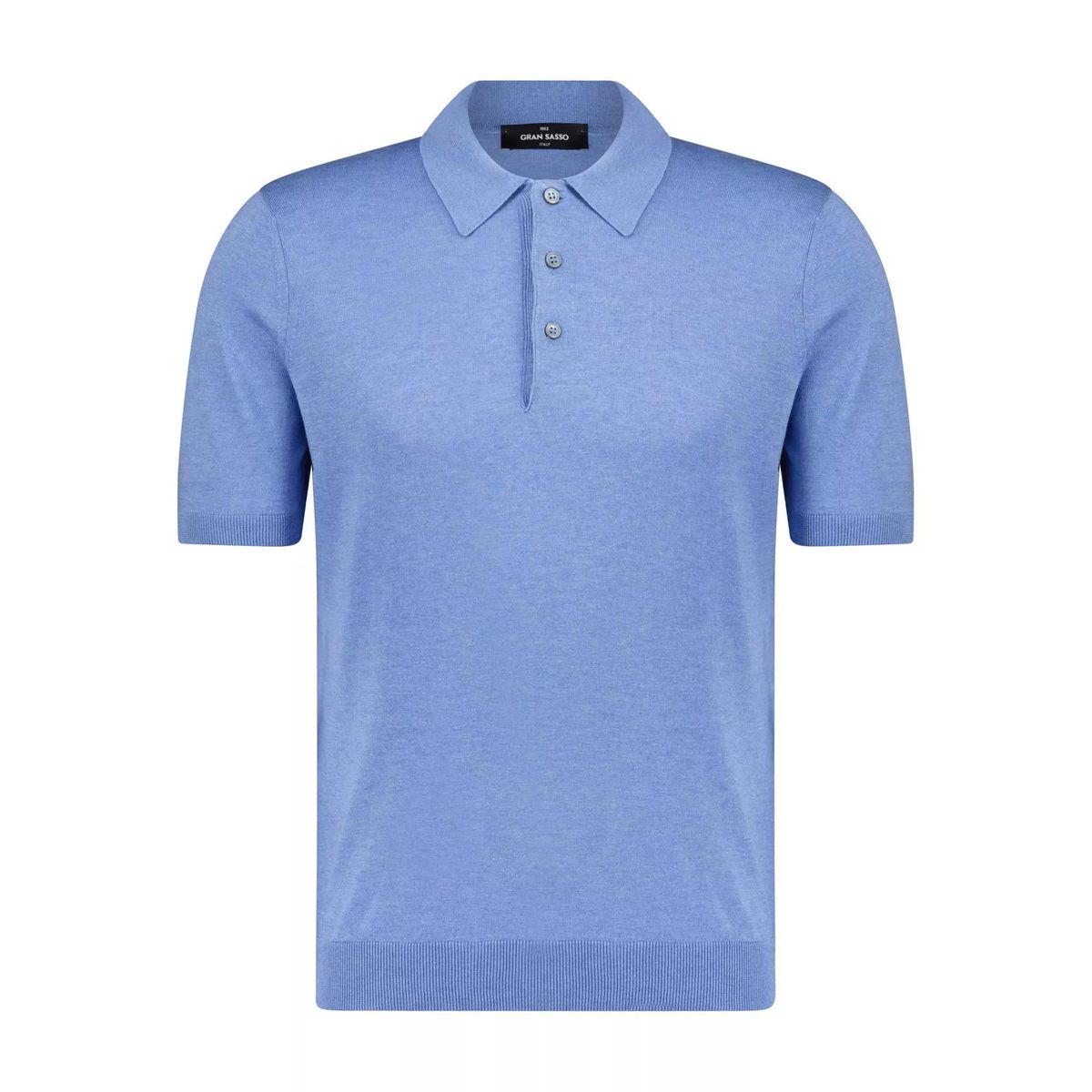 Strickpolohemd aus Seide