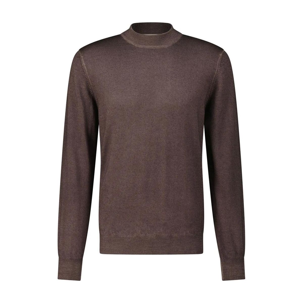 Klassischer Woll-Rollkragen-Strickpullover