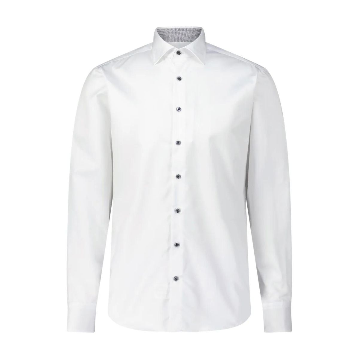 Klassisches Baumwollhemd mit Knopfleiste