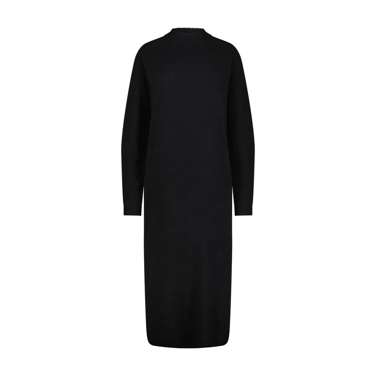 Minimalistisches Wollstrick-Midikleid