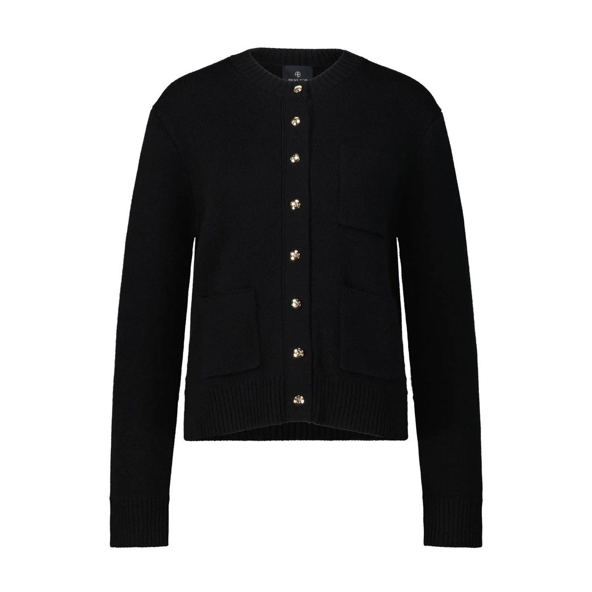 Klassische Strickjacke mit goldenen Knöpfen