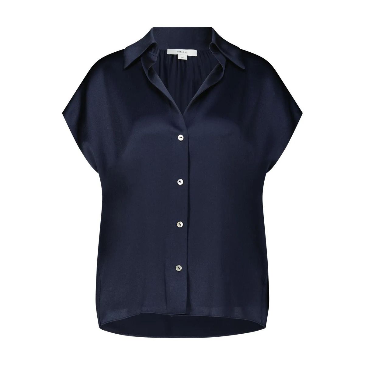 Elegante Kurzarmbluse aus Seide