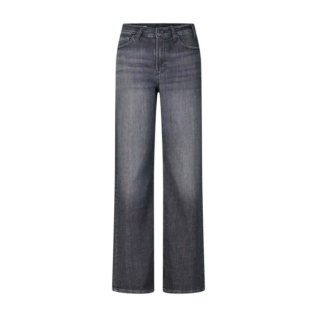 Hochtaillierte, weitgeschnittene Jeans