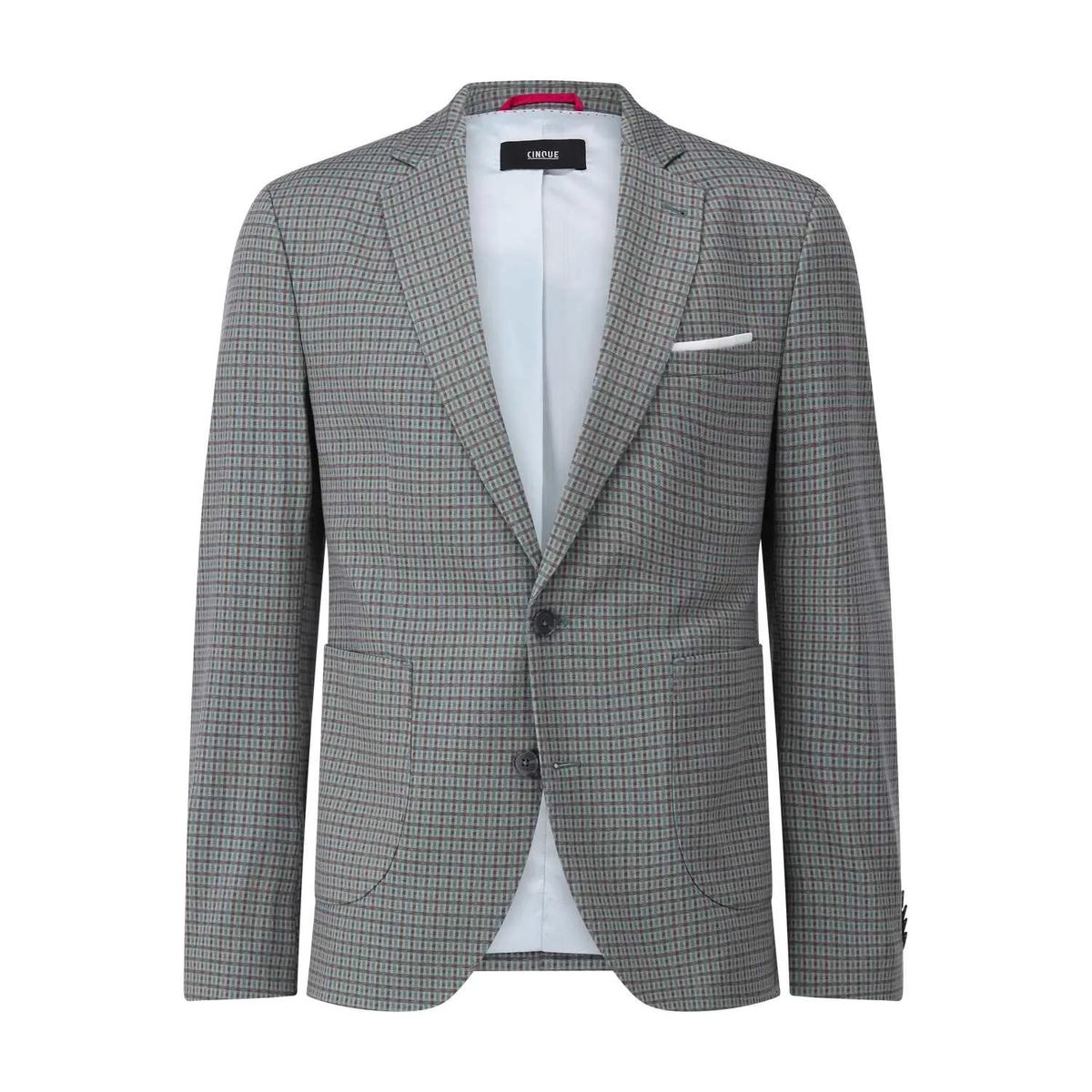 Grün gemusterter Regular Fit Blazer
