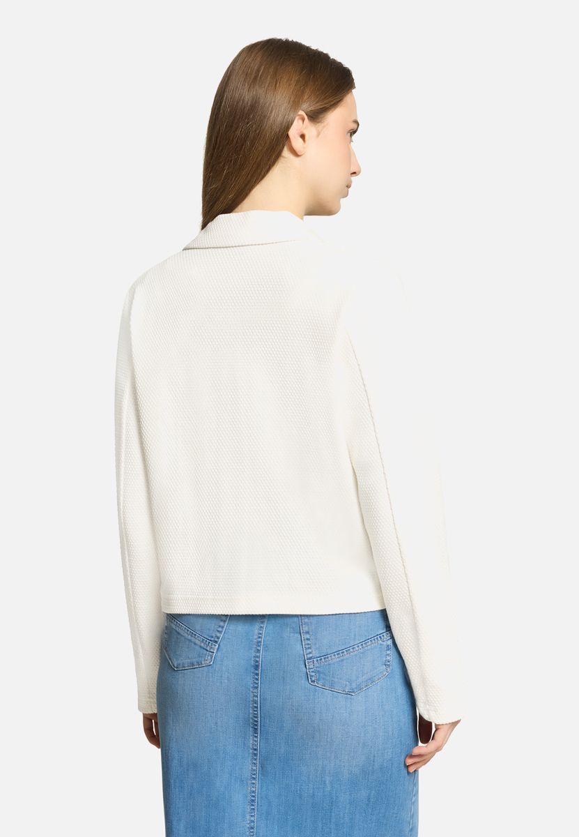 Strukturierte Jacke mit Knopfleiste