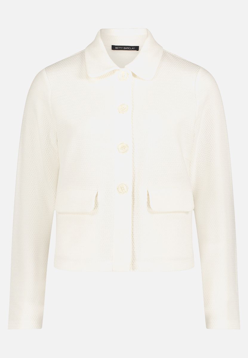 Strukturierte Jacke mit Knopfleiste