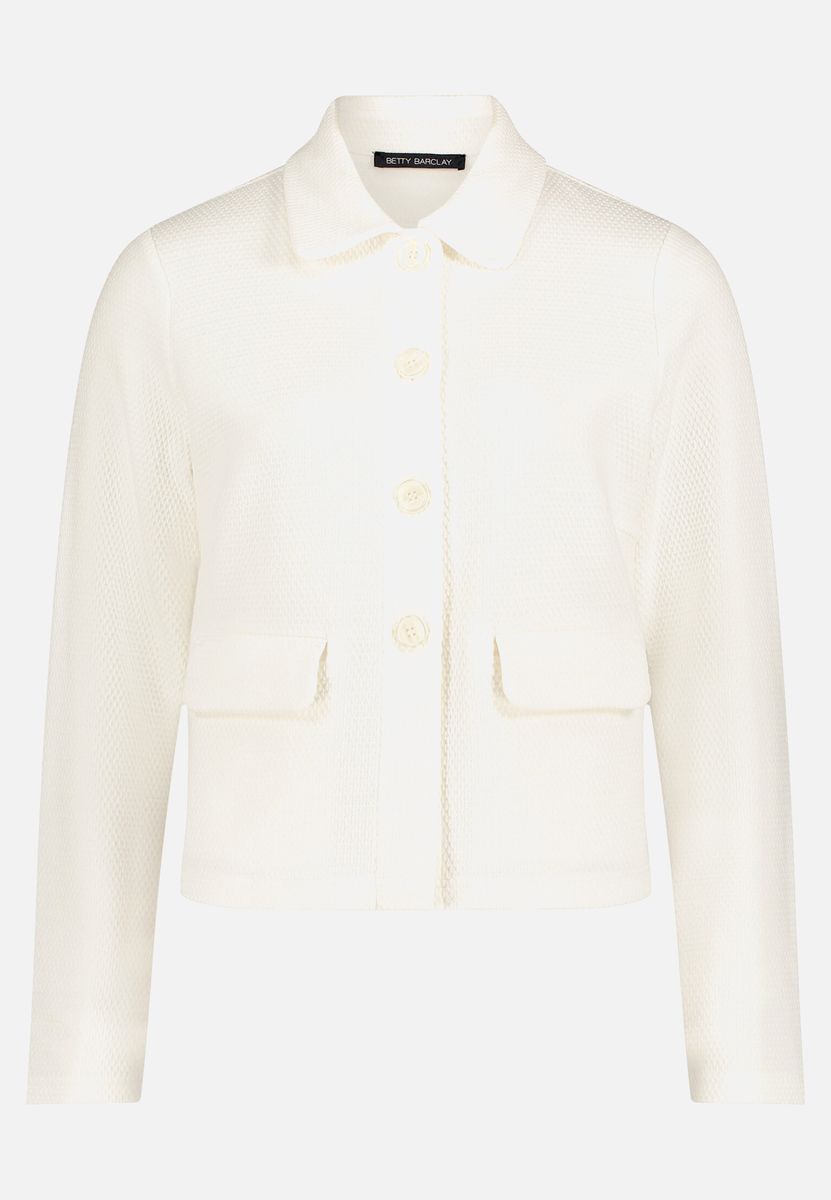 Strukturierte Jacke mit Knopfleiste