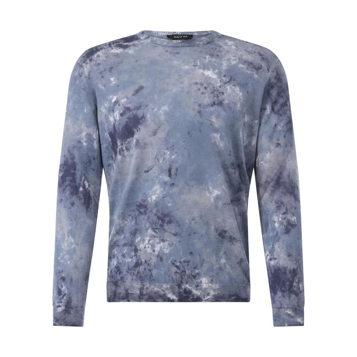 Kaschmir-Strickpullover mit abstraktem Muster