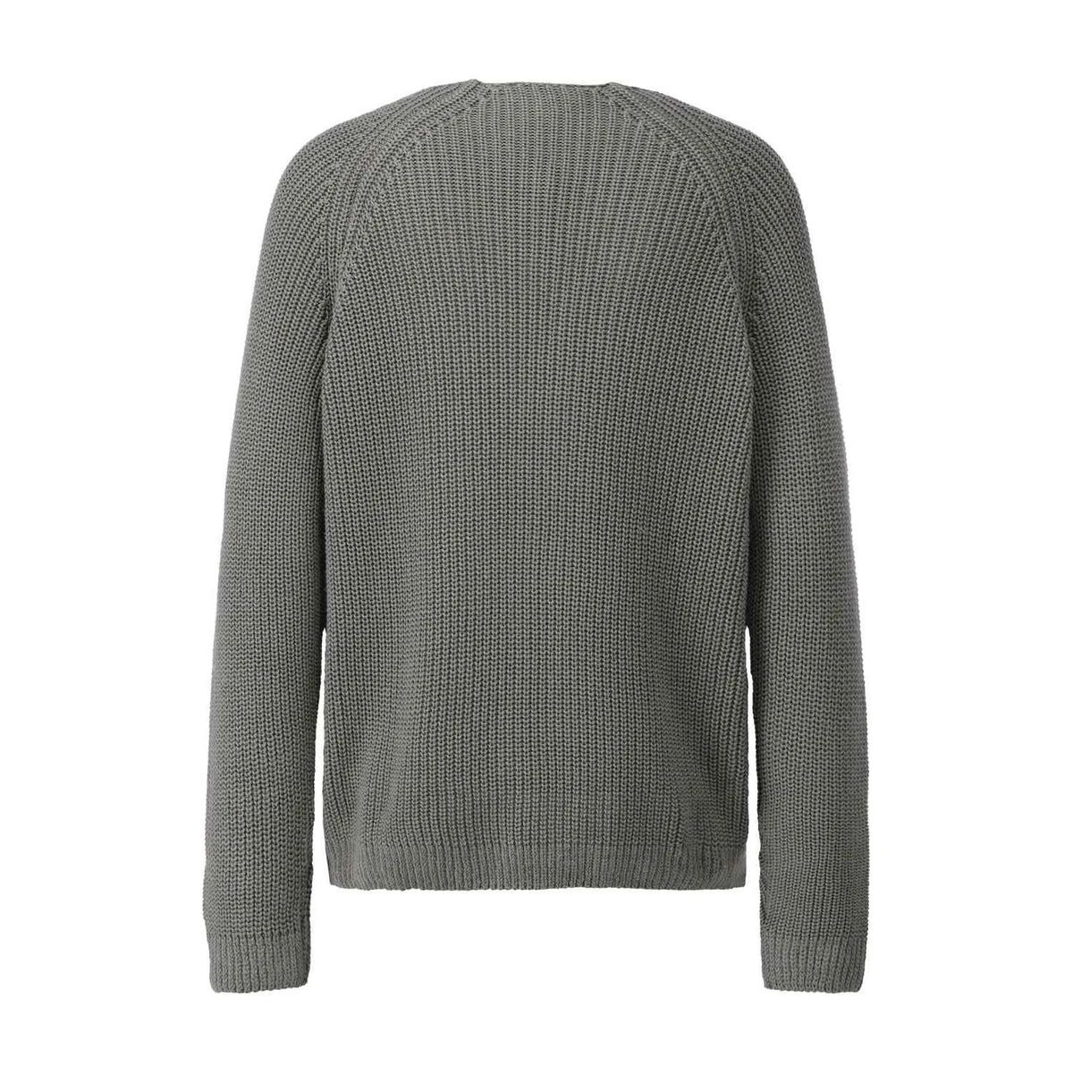 Strickpullover aus Baumwollmischung mit V-Ausschnitt