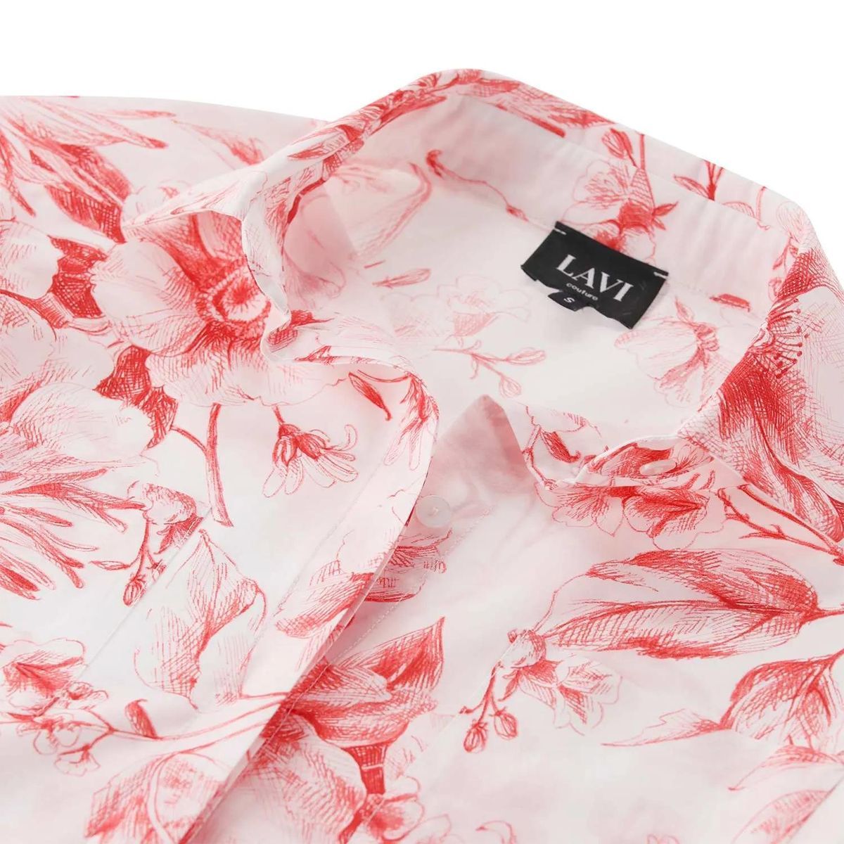 Kurzarmbluse mit floralem Muster