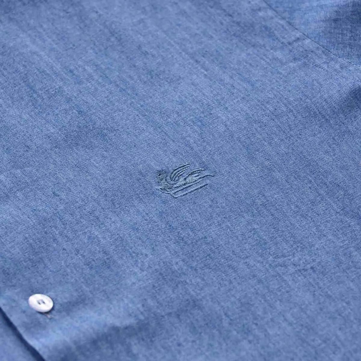 Regular Fit Hemd im Denim-Stil