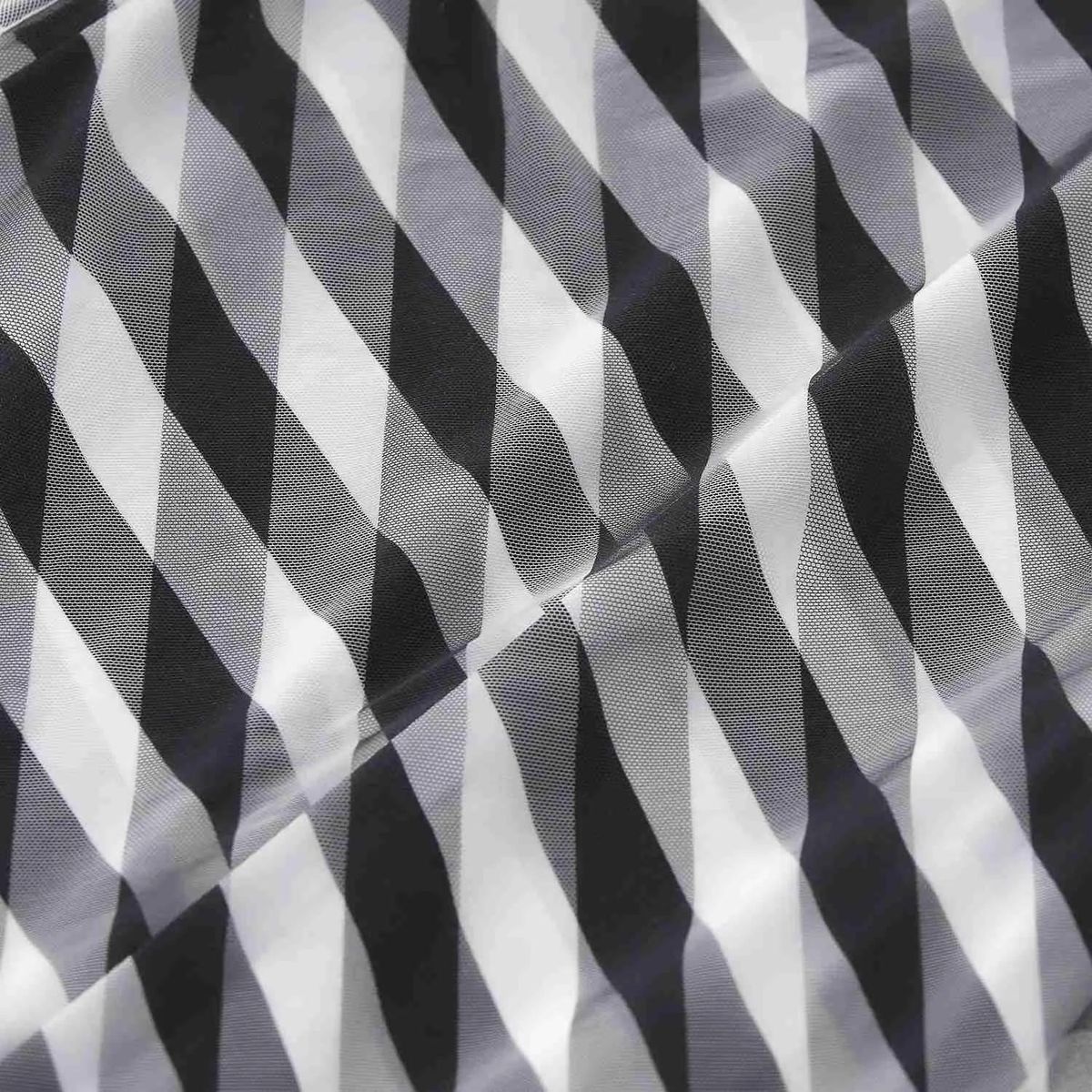 Gestreiftes Mesh Maxikleid