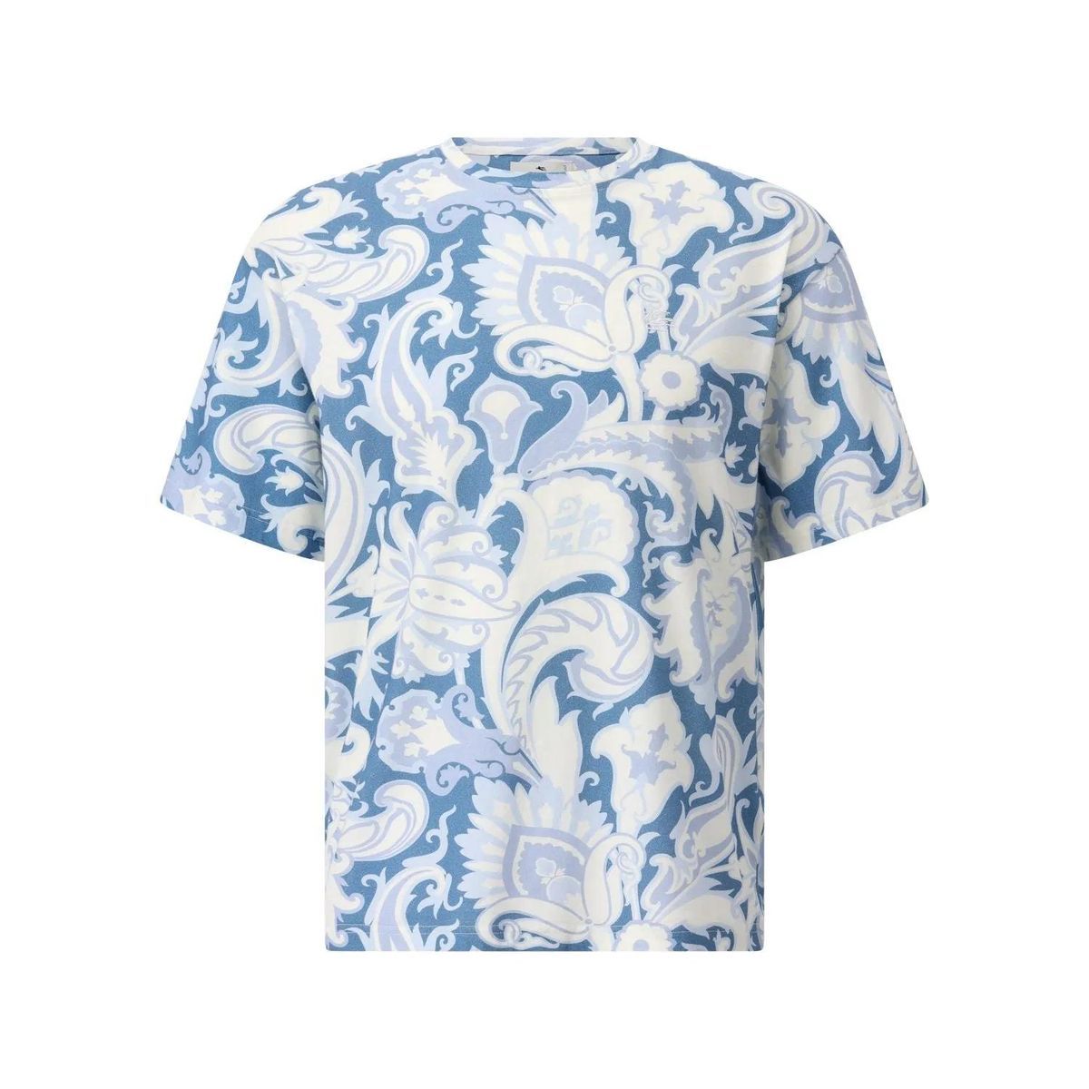 Baumwoll-T-Shirt mit Paisley-Print