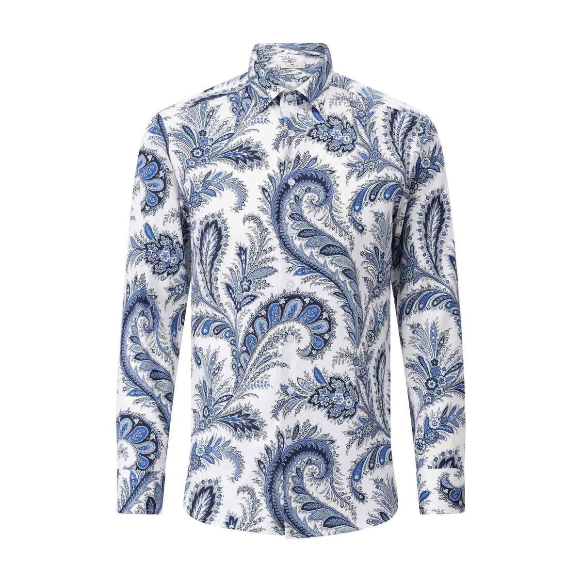 Langarmhemd mit Paisley-Muster
