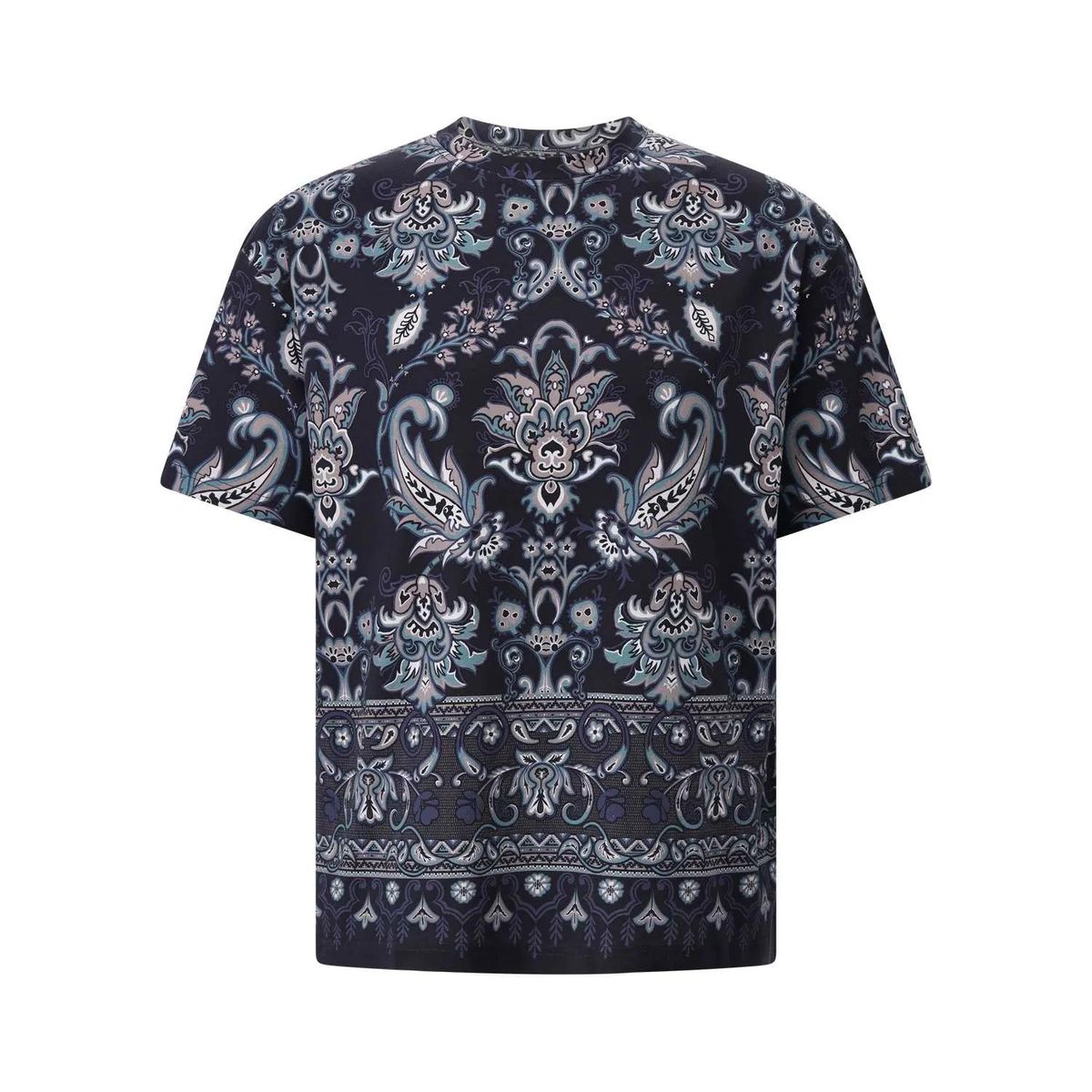 T-Shirt aus Baumwolle mit Paisley-Print