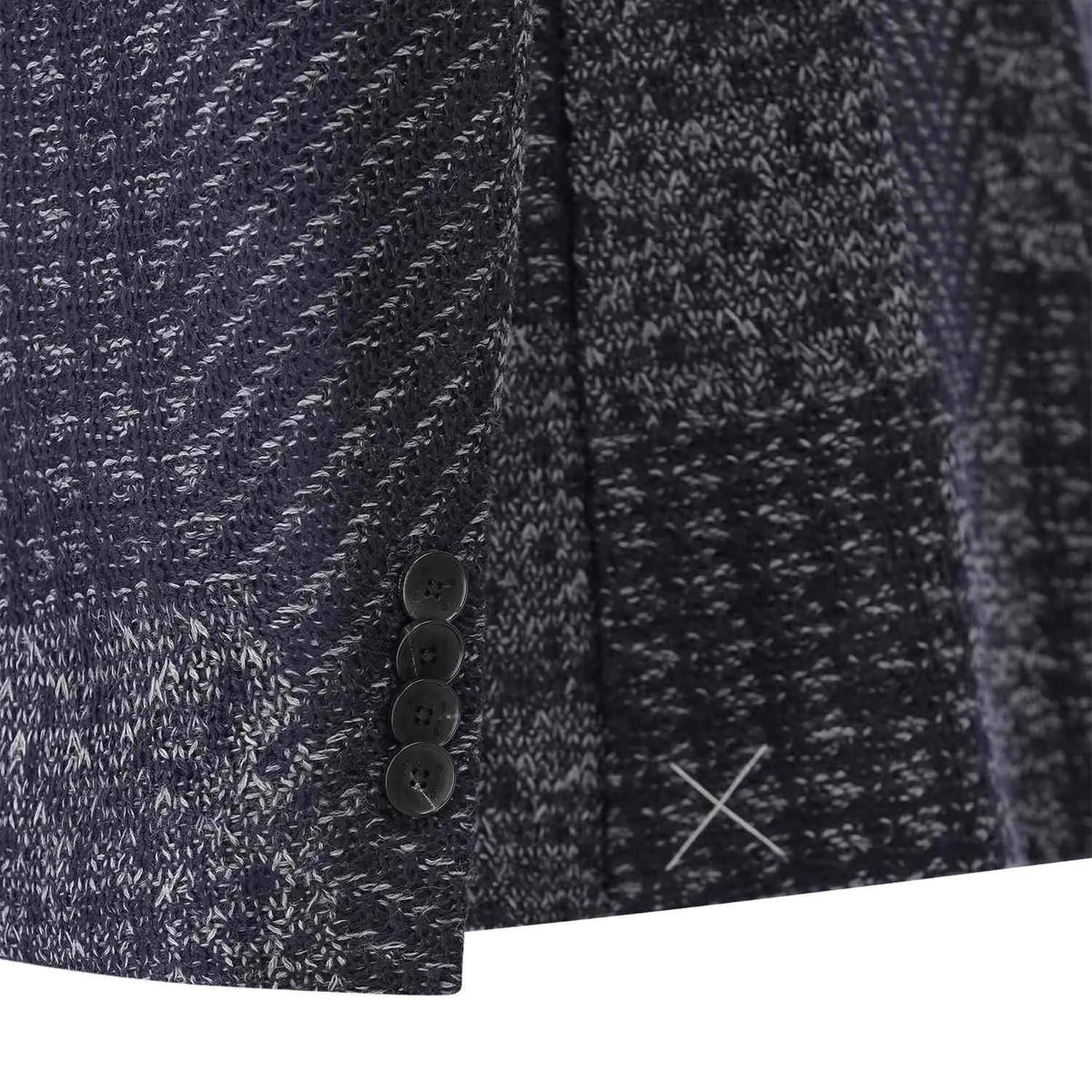 Strukturiertes Sakko aus Wollmischung mit Paisley-Futter