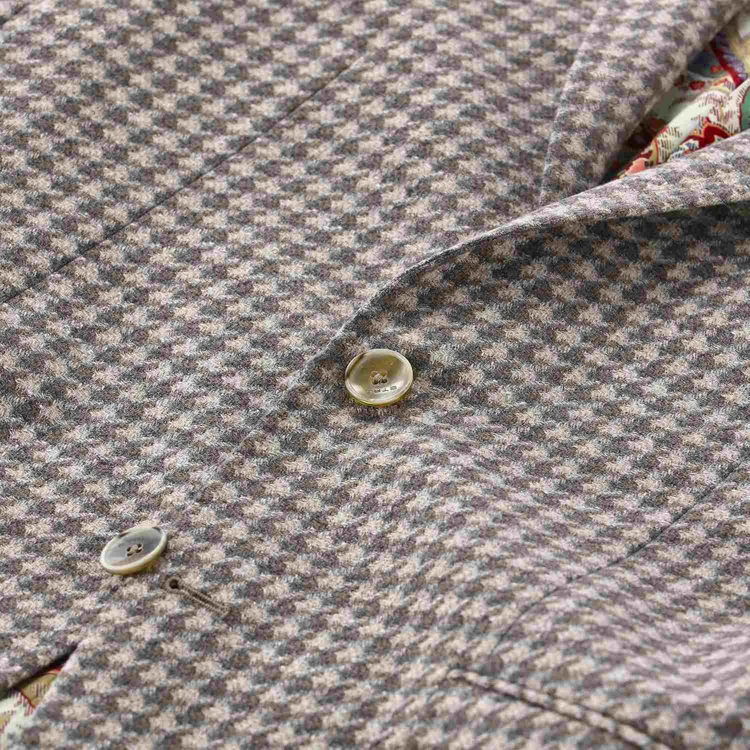 Klassischer Hahnentritt Wollmischung Blazer