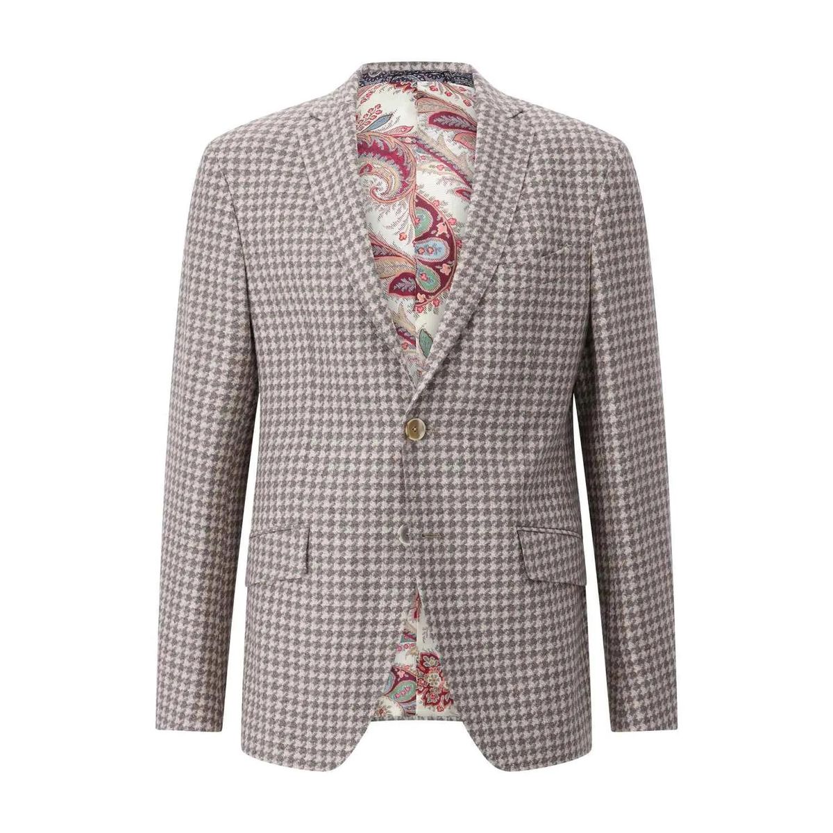 Klassischer Hahnentritt Wollmischung Blazer