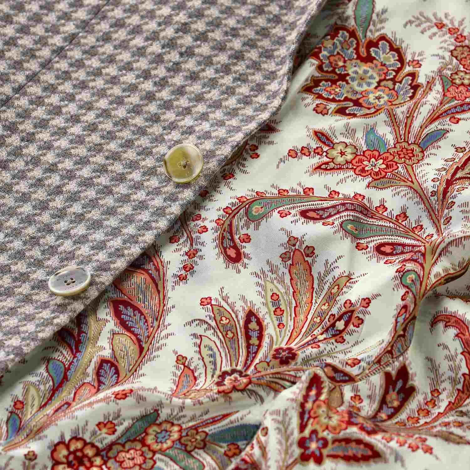 Klassischer Hahnentritt Wollmischung Blazer