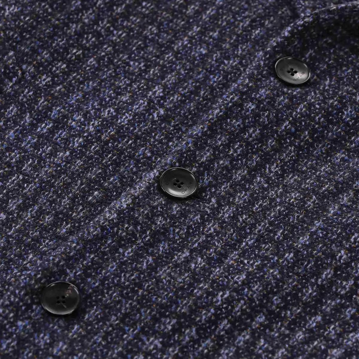 Herren Wollmantel mit Blumenfutter