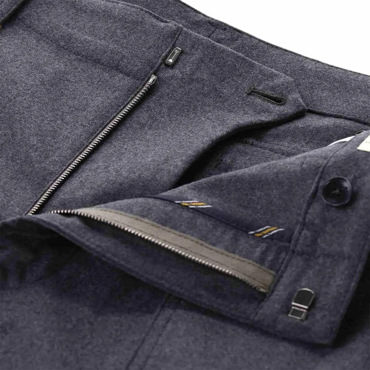 Relaxte Woll-Cargohose