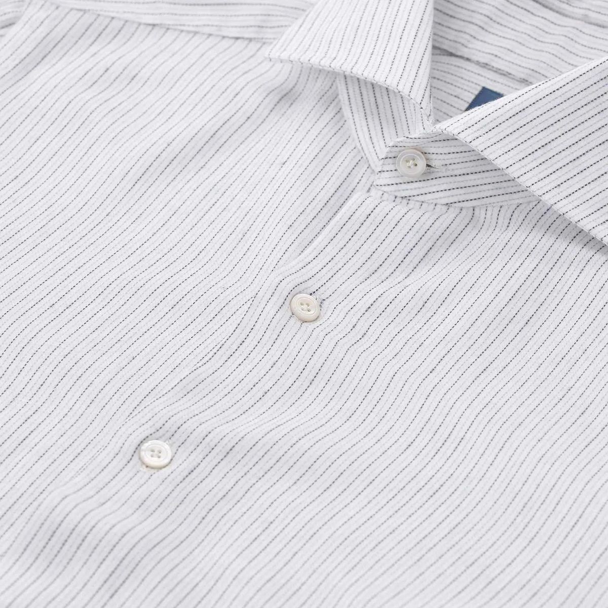 Gestreiftes Langarm-Freizeithemd