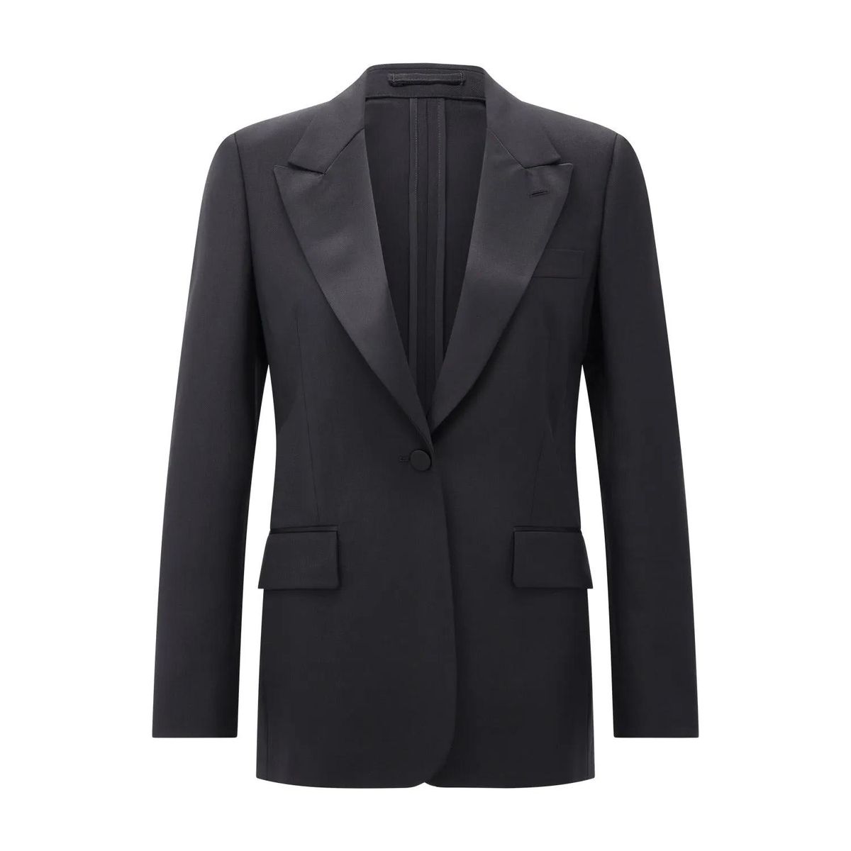 Eleganter Klassisch Geschnittener Blazer Wollmischung