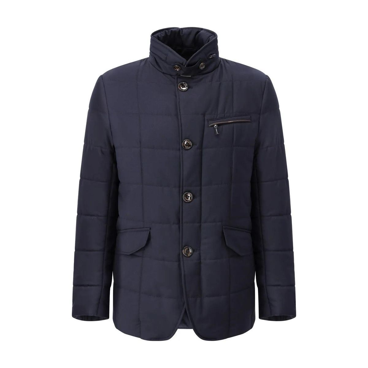 Gesteppte Jacke mit verdeckter Kapuze