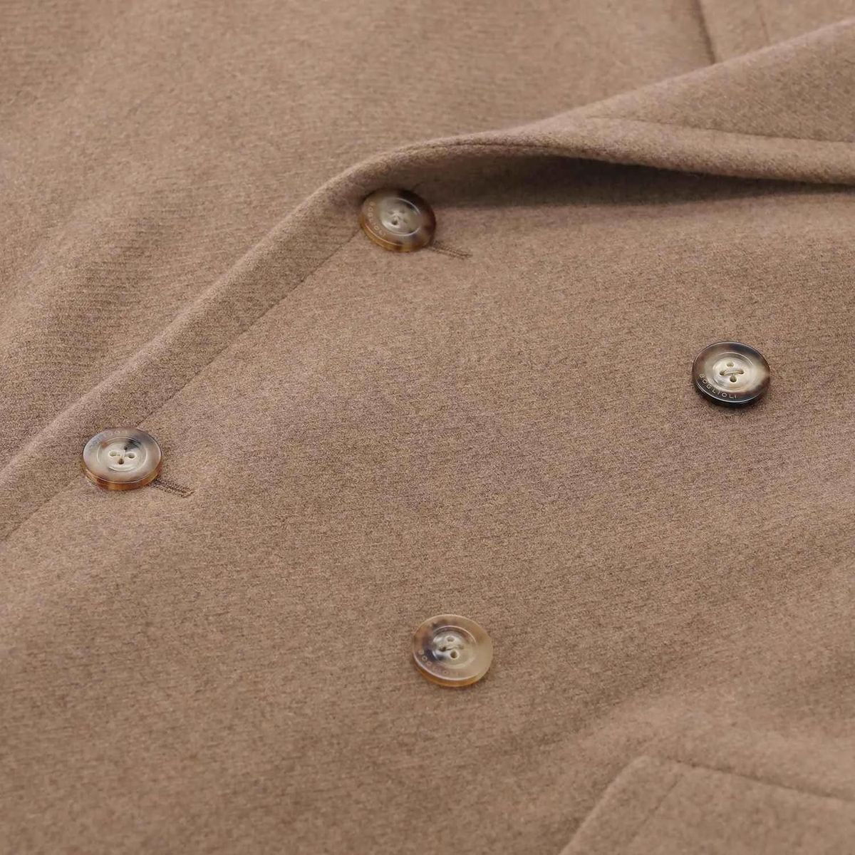 Woll-Kaschmir-Mix Doppelreiher Mantel