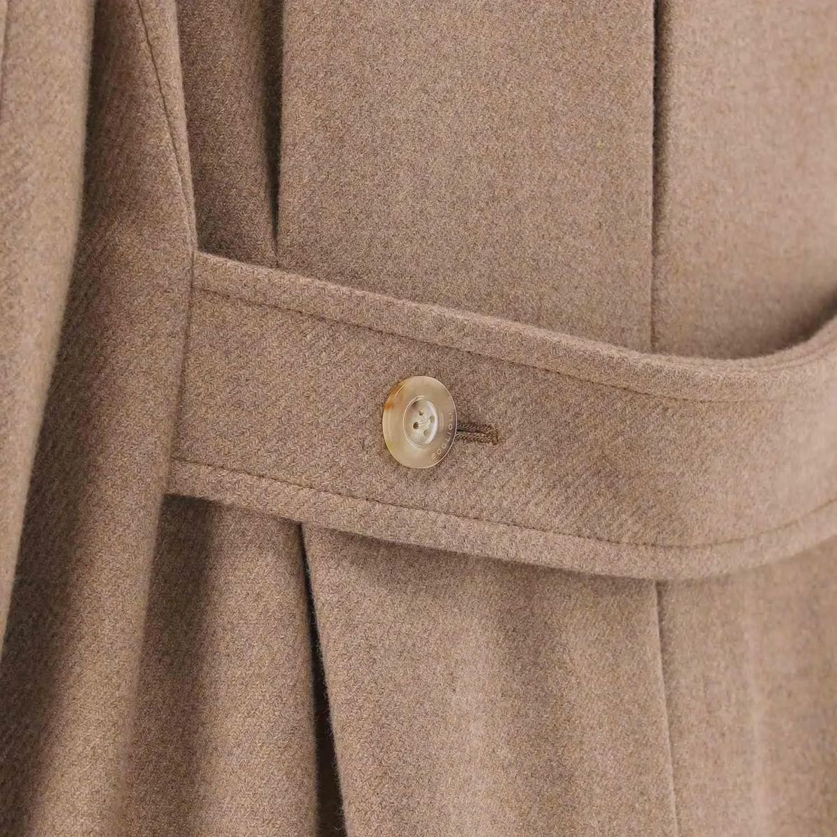 Woll-Kaschmir-Mix Doppelreiher Mantel