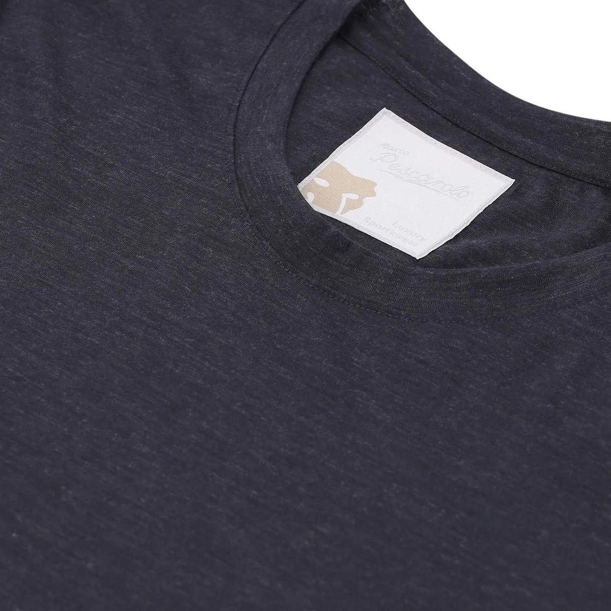 Leichtes Kaschmir T-Shirt mit Rundhalsausschnitt