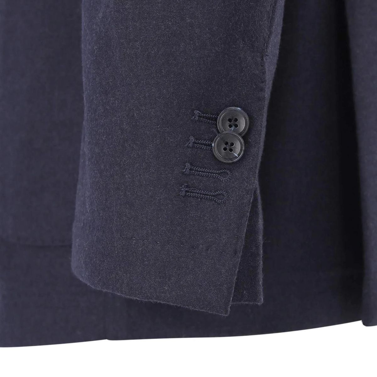 Marineblauer Kaschmir-Mix Einreiher-Blazer