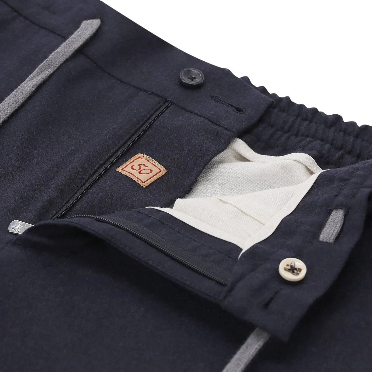 Schmal geschnittene Kaschmirmisch-Jogginghose