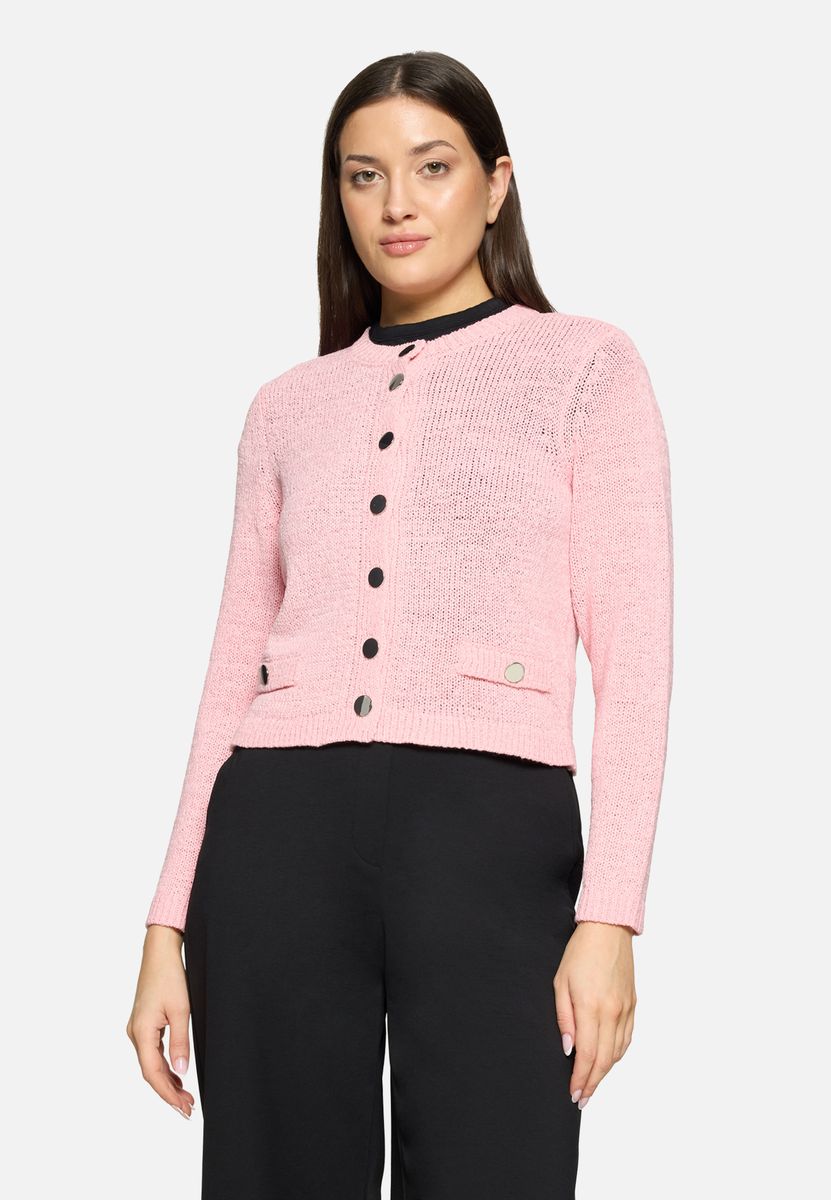 Klassische Strickjacke mit Taschen