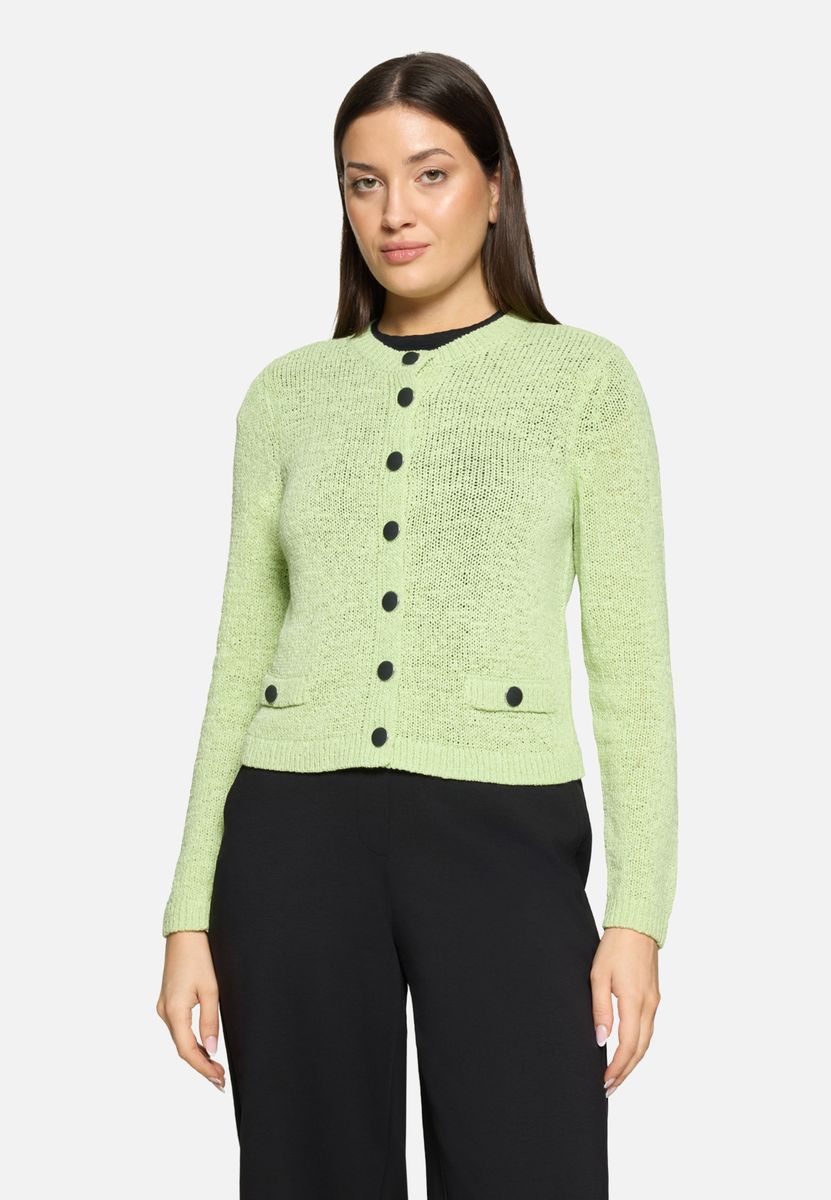 Klassische Strickjacke mit Taschen