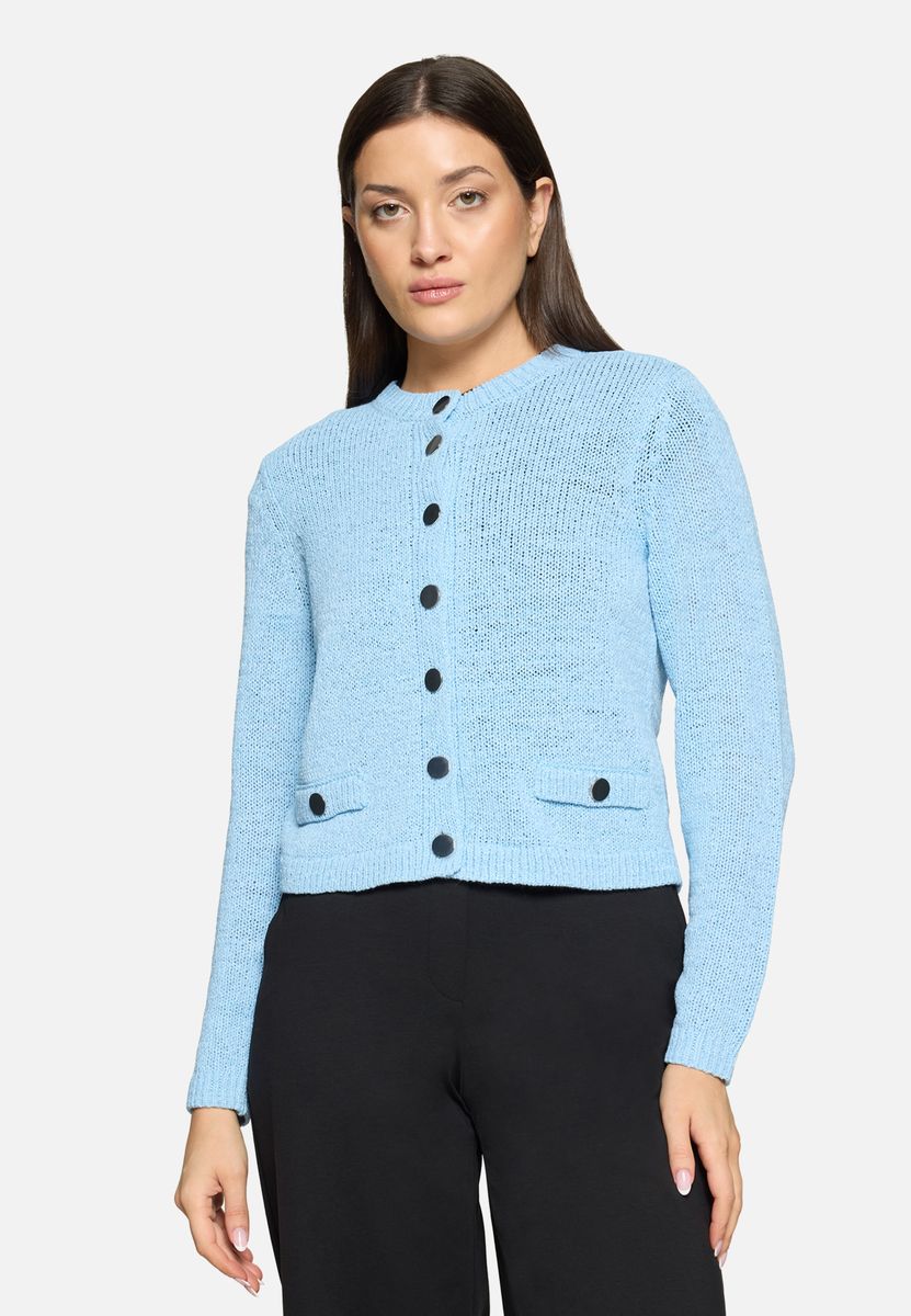 Klassische Strickjacke mit Taschen