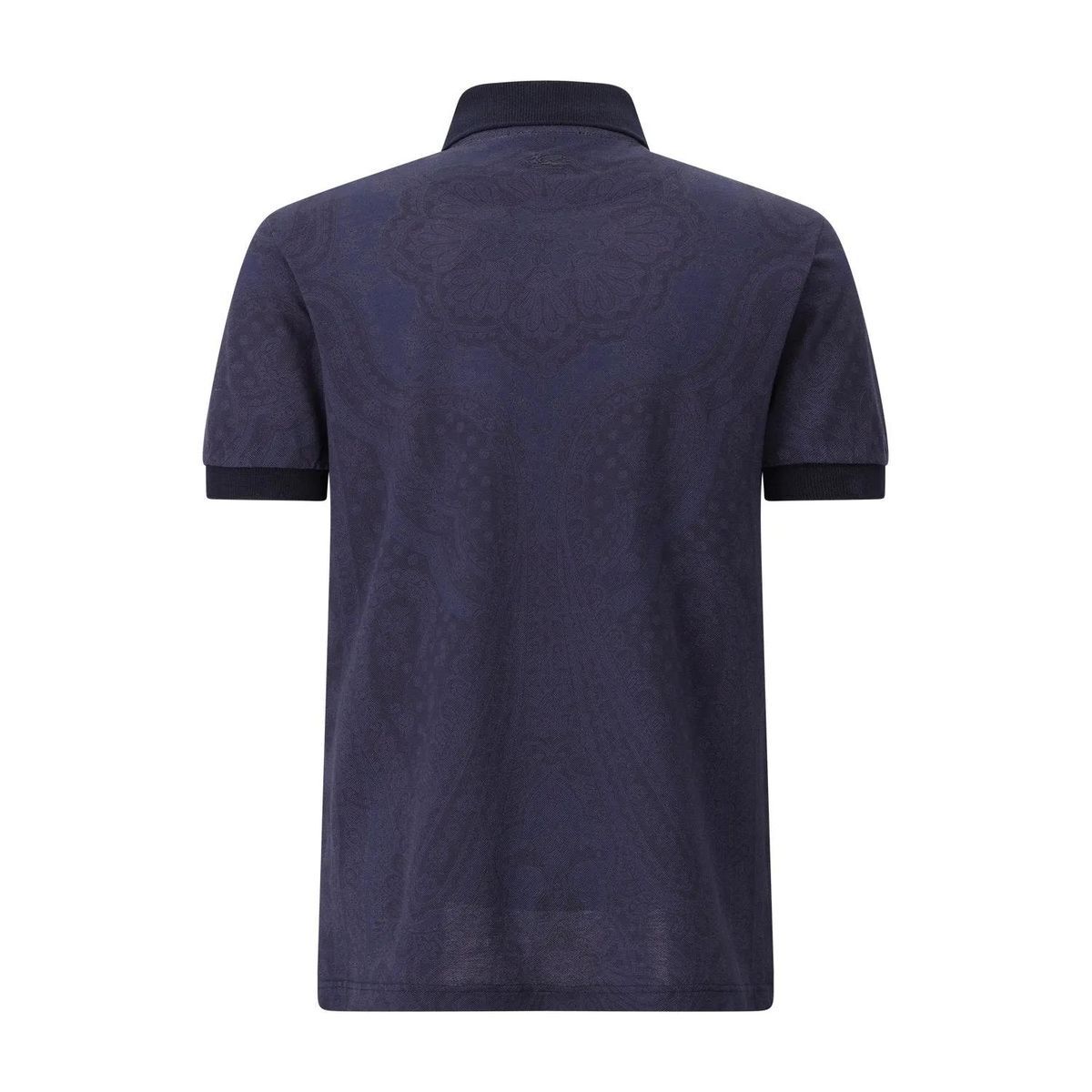 Poloshirt aus Baumwolle mit Paisley-Muster