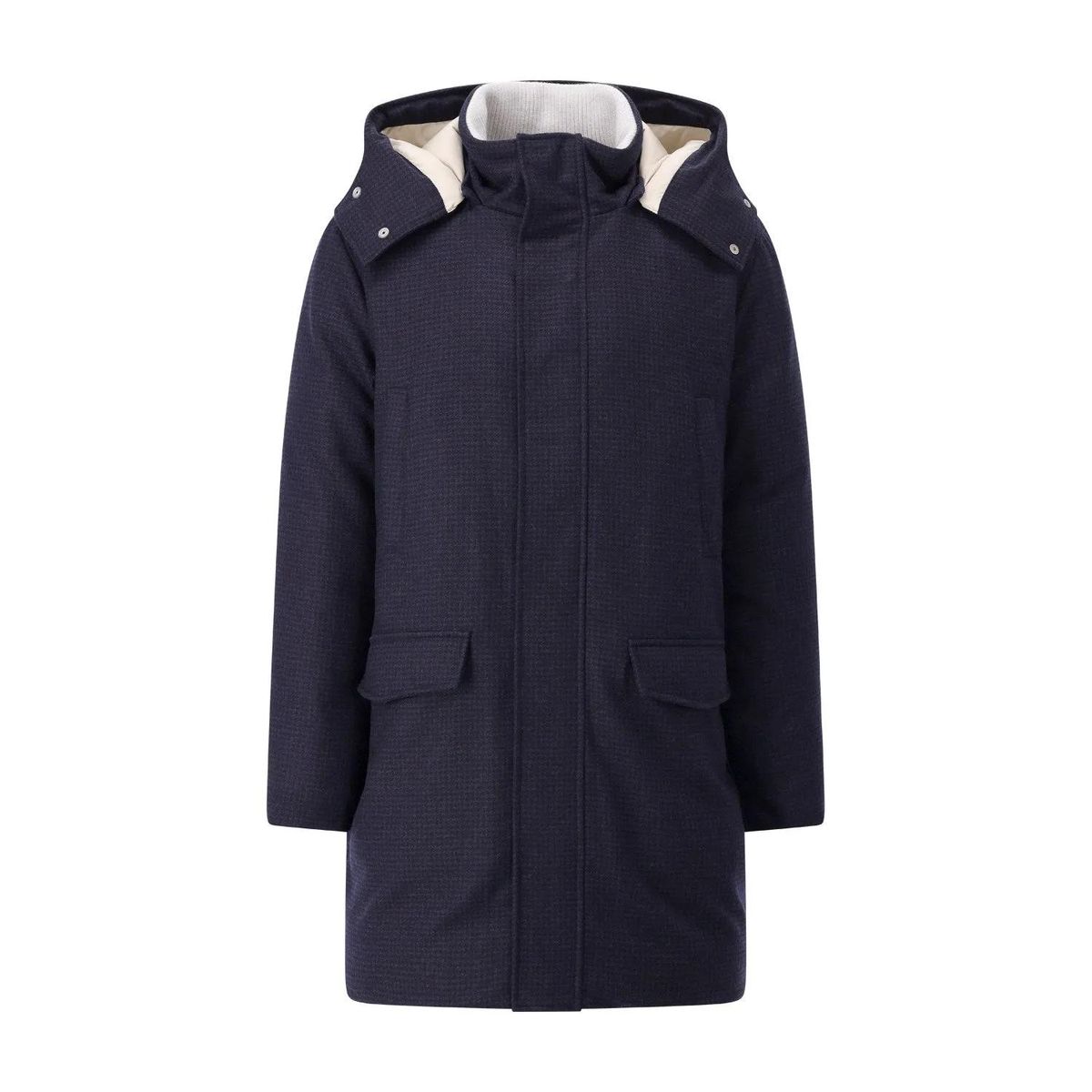 Daunenparka aus Wolle und Kaschmir