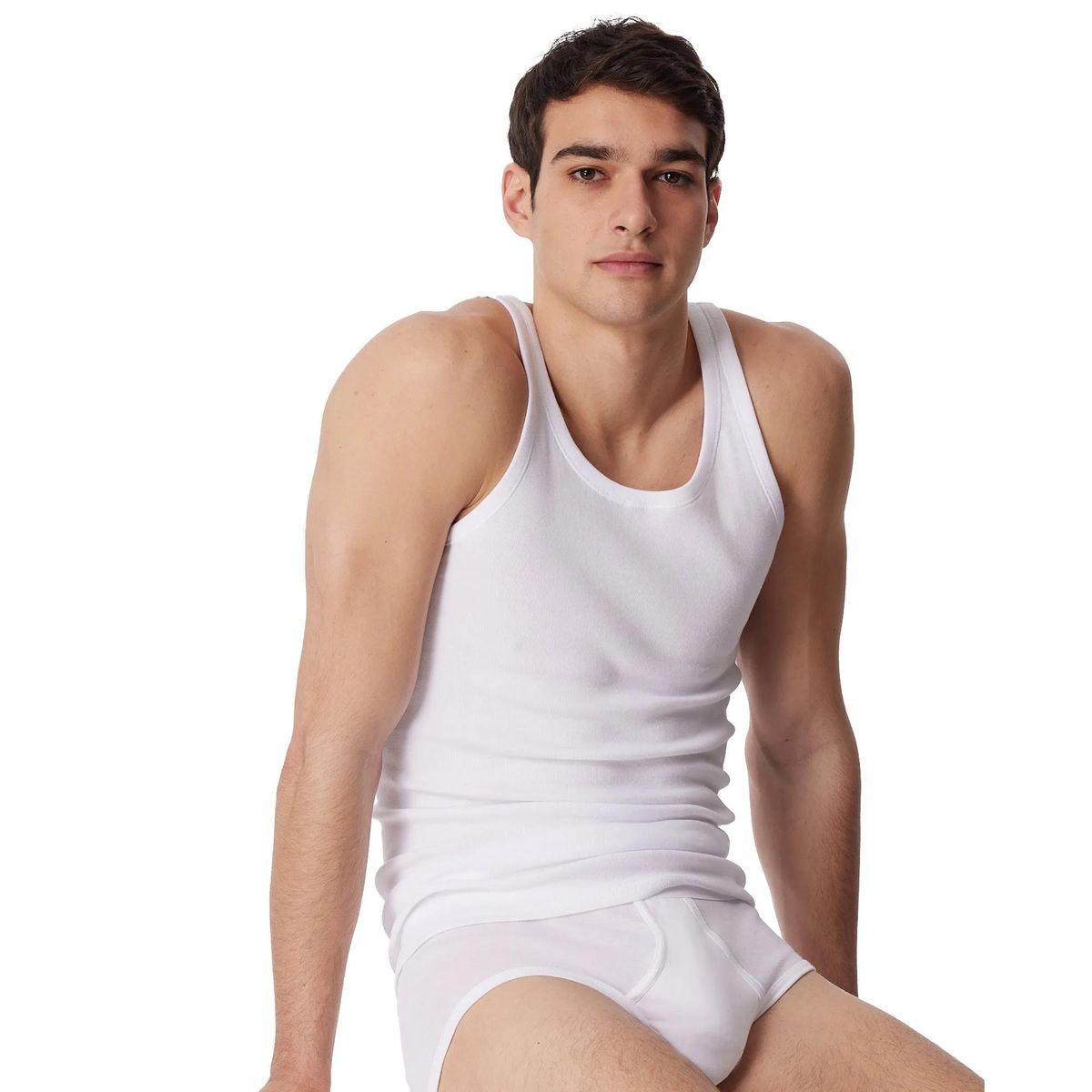 Klassisches geripptes Baumwoll-Tanktop