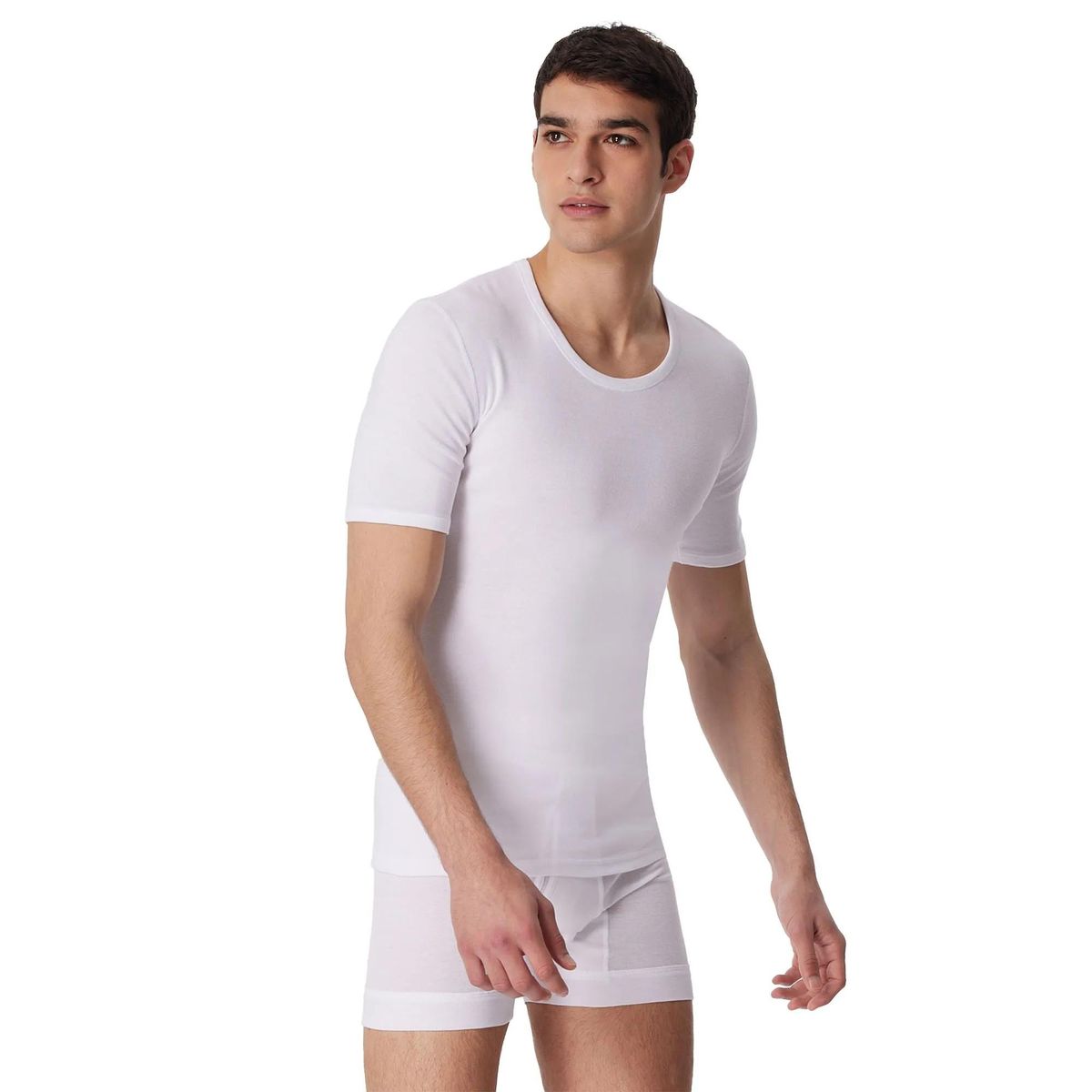 Klassisches Feinripp-Unterhemd aus Baumwolle