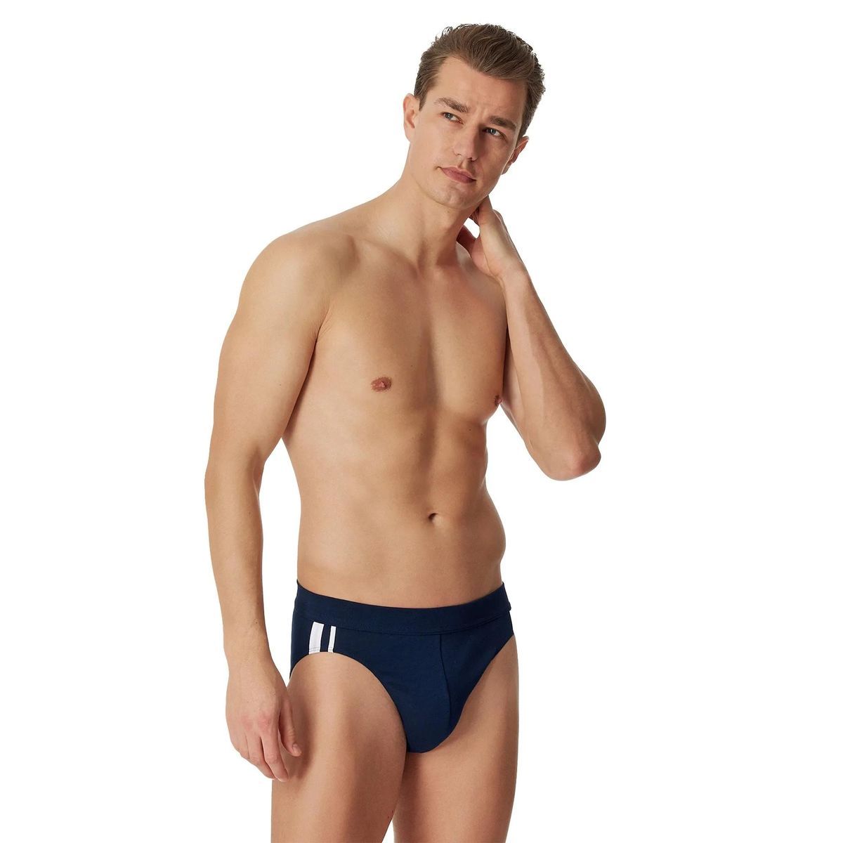 Herren Klassische Baumwollslips Dreierpack