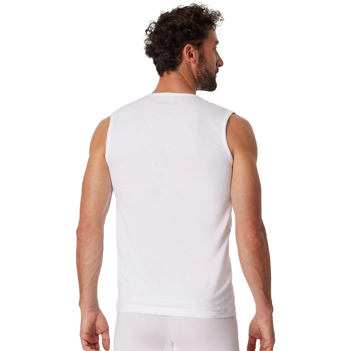 Klassisches Unterhemd ohne Arm im Doppelpack