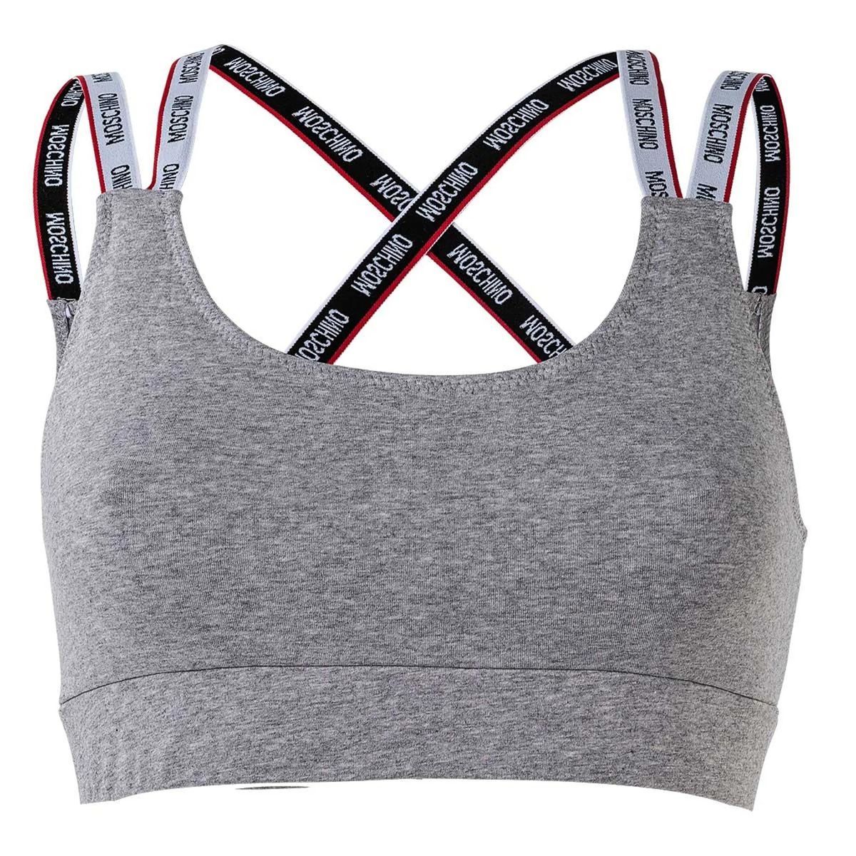Logo-Träger Ungepolstertes Bandeau-Bralette