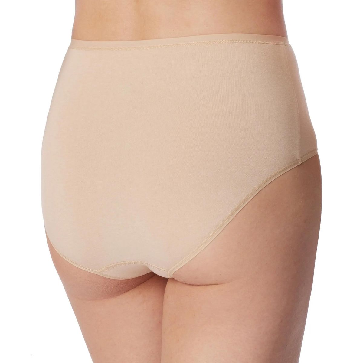 Klassischer, beiger, hoher Taillenslip