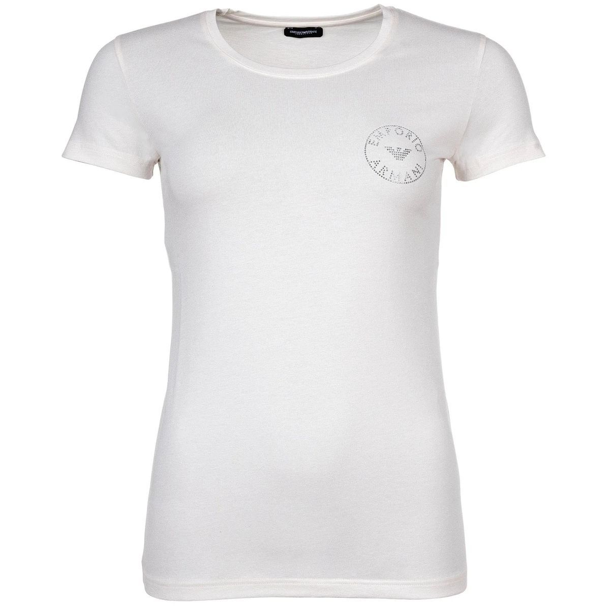 Emporio Armani T-Shirt mit Logo-Nieten