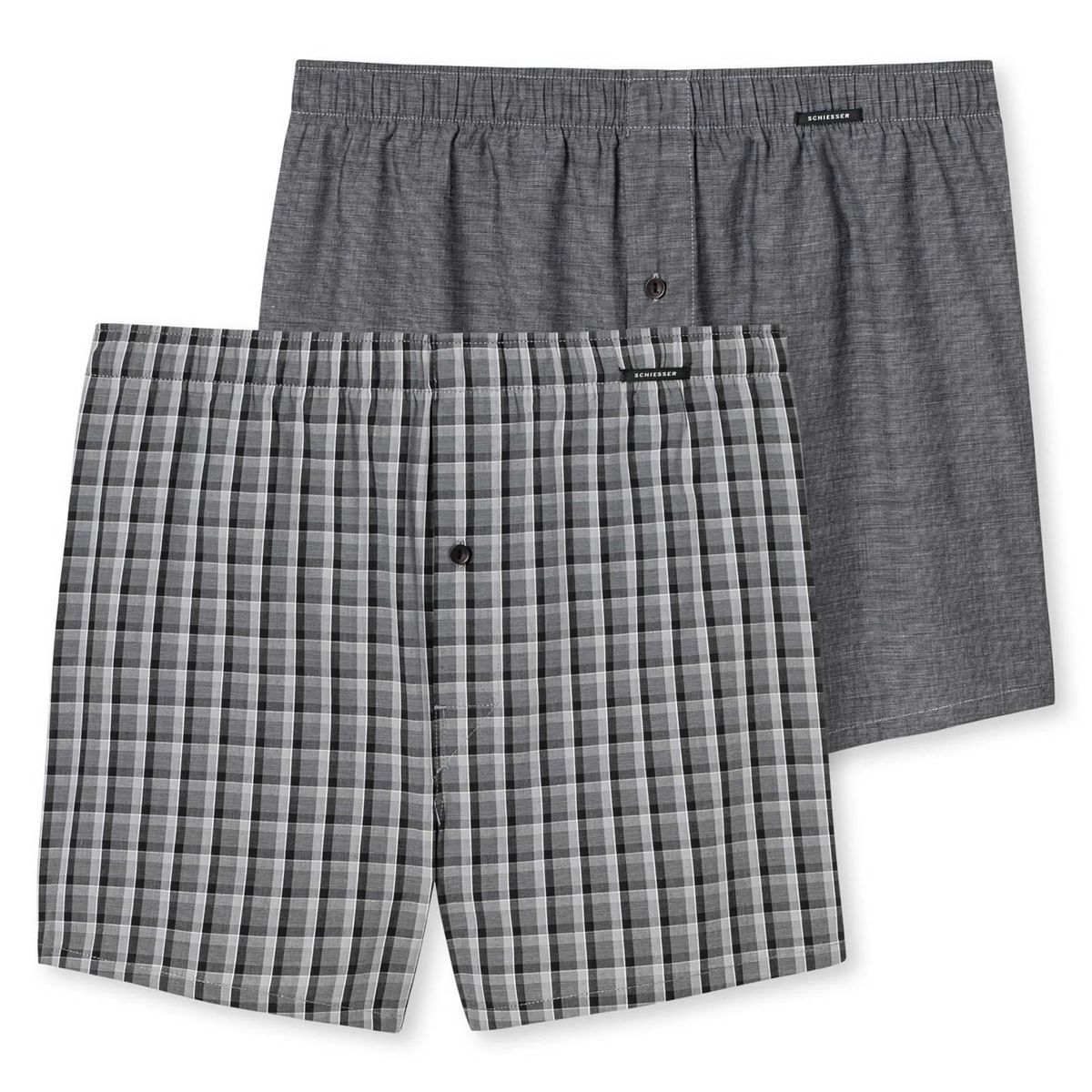 Herren Web-Boxershorts Doppelpack