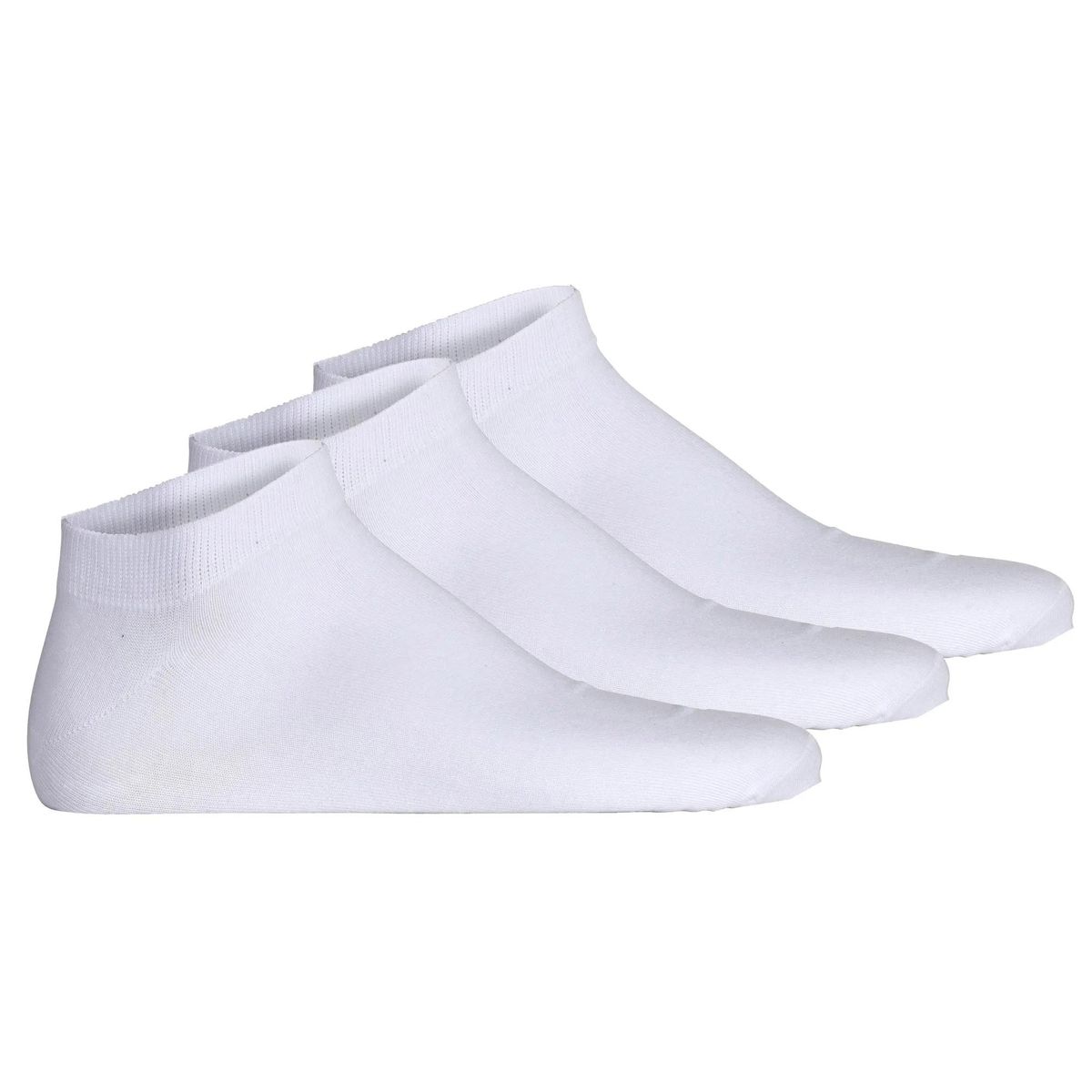 Unisex Weiße Sneaker Socken Dreierpack