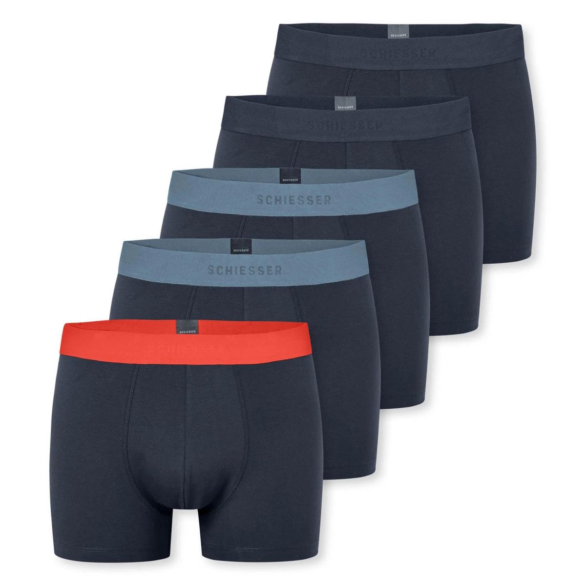 Herren Baumwoll-Stretch-Boxershorts 5er-Pack